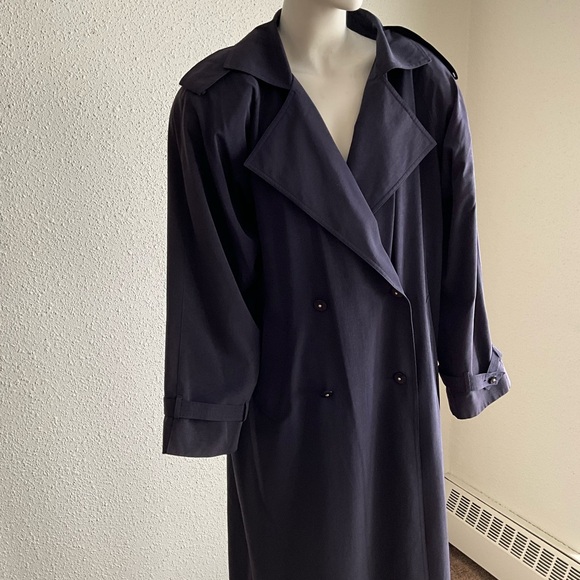 Jackets & Blazers - Vintage Rue Grenelle Power Shoulder Trench Coat